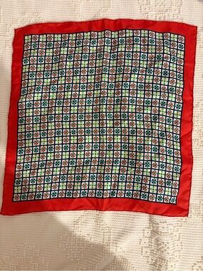 Vintage Silken Pocket Square
